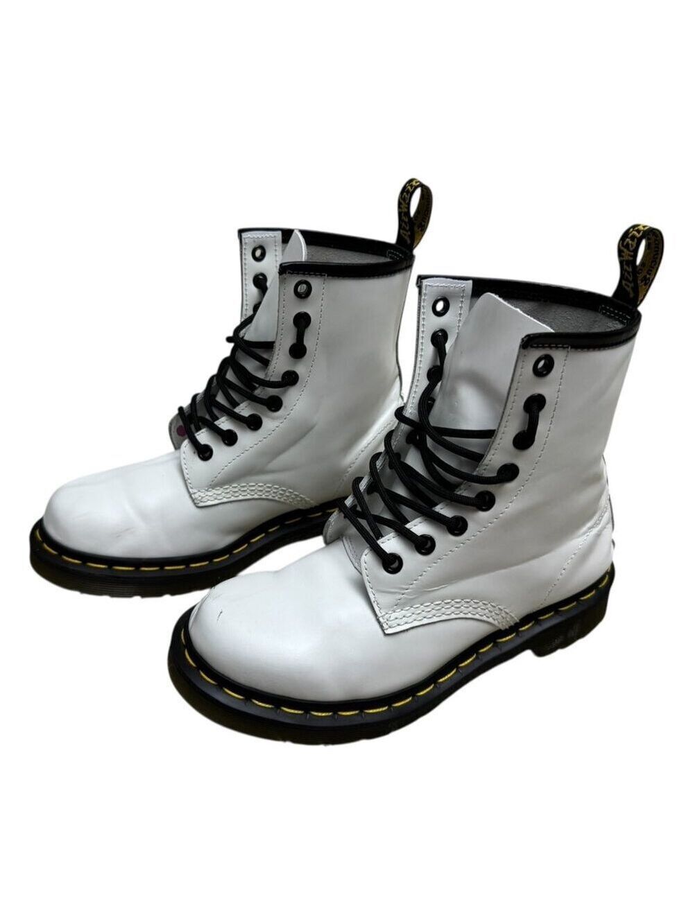 DR MARTENS Boots DOC MARTIN Leather White Classic Air Wair Womens 6